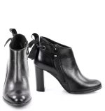 GASSU Botki KELLY czarne na obcasie - z przodu