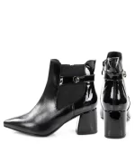 GASSU Botki MARTHA czarne na słupku - z tyłu