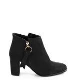 GASSU Botki czarne JUDITH na słupku