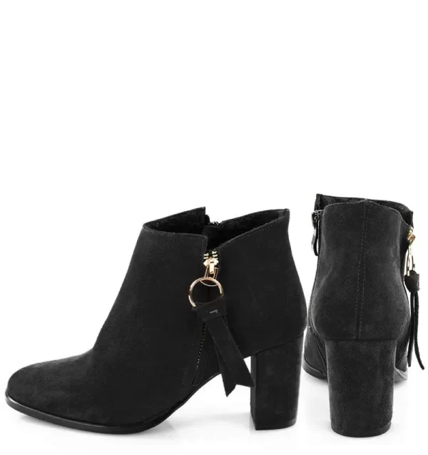 GASSU Botki czarne JUDITH na słupku - obrazek 4