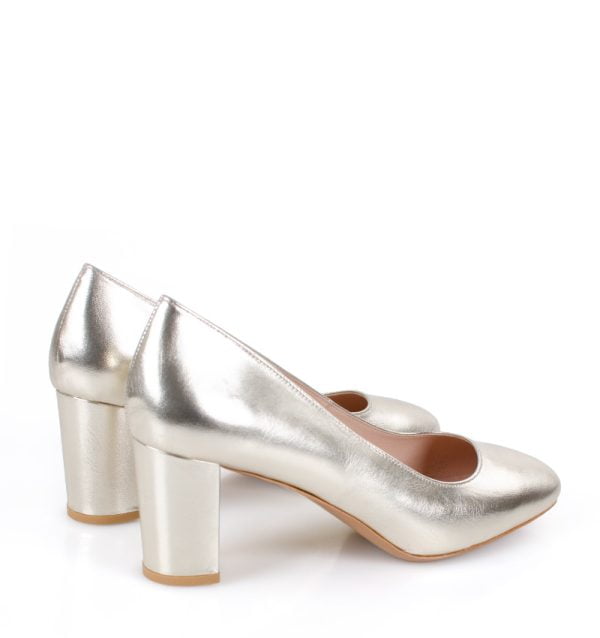 GASSU Czółenka NORMA na słupku złote lico - obrazek 3