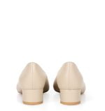 GASSU Czółenka WERONICA beżowe licowe niski obcas - obrazek 7