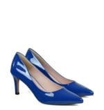 GASSU Czółenka RIKO niebieskie lakierki średnia szpilka - obrazek 6