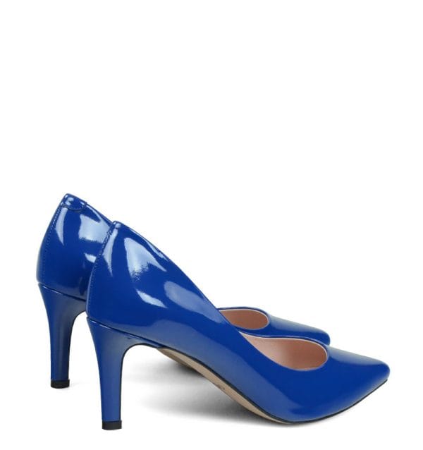 GASSU Czółenka RIKO niebieskie lakierki średnia szpilka - obrazek 2